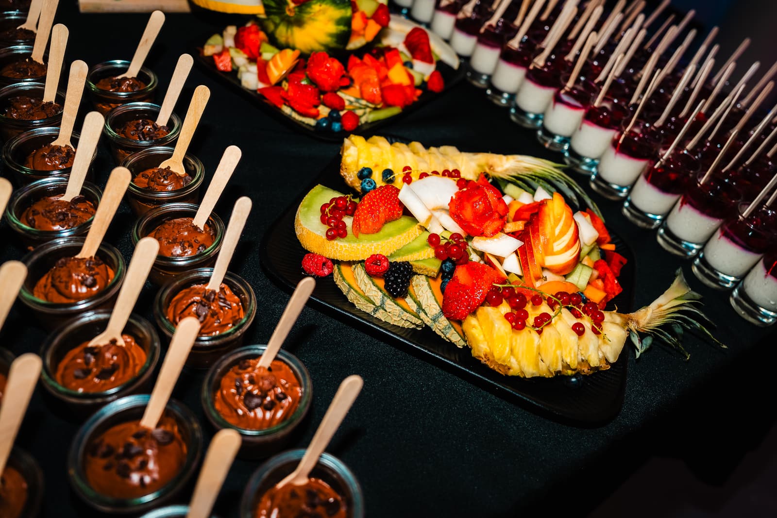 A spread of festive desserts