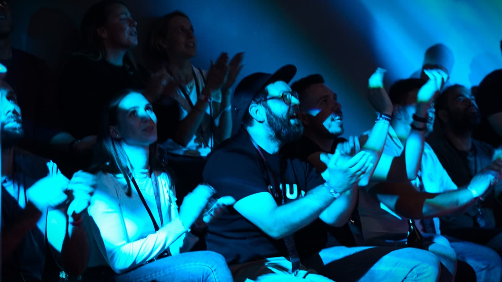 Crowd watching a match in the LVL Dome