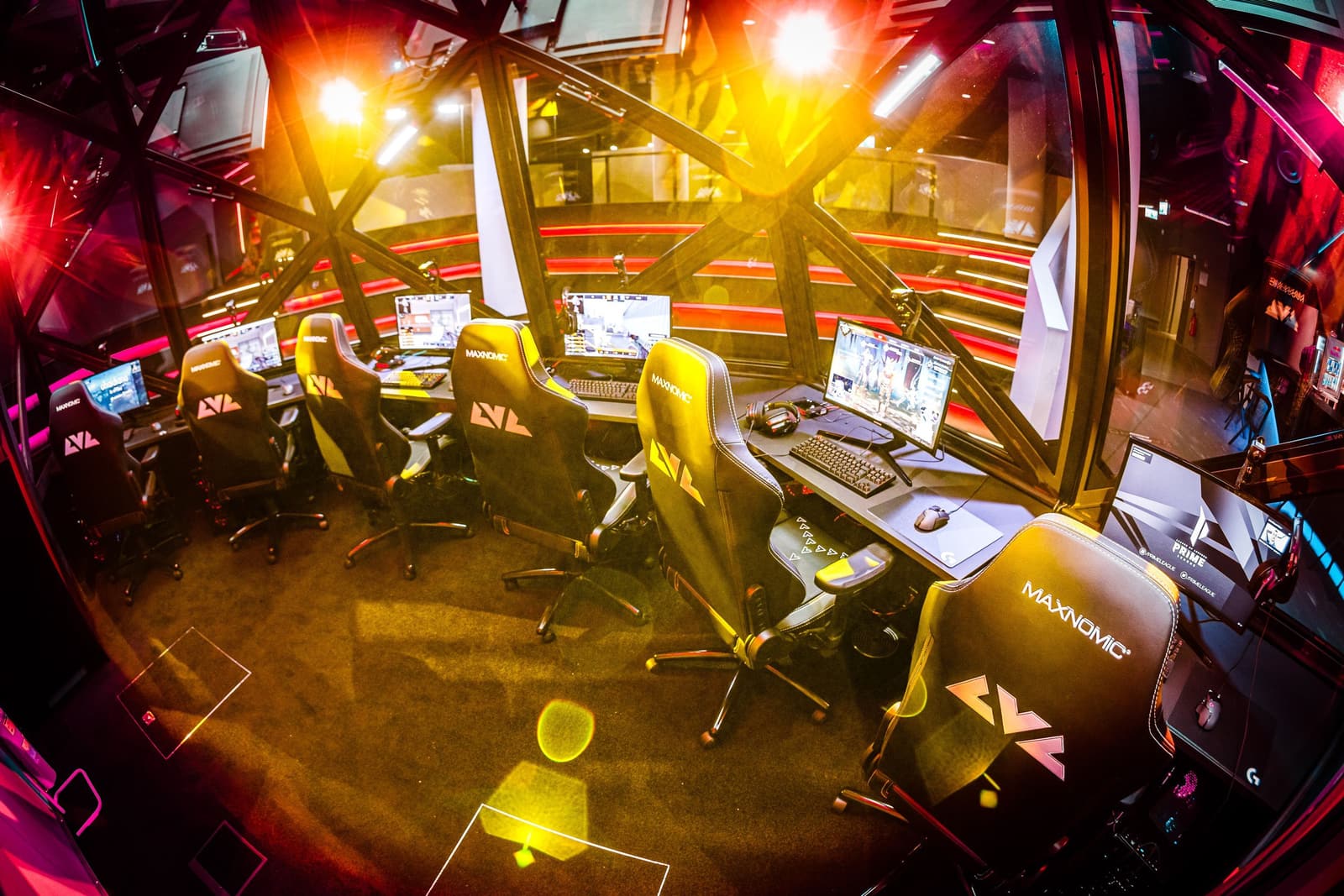 Inside the dome during an event at LVL